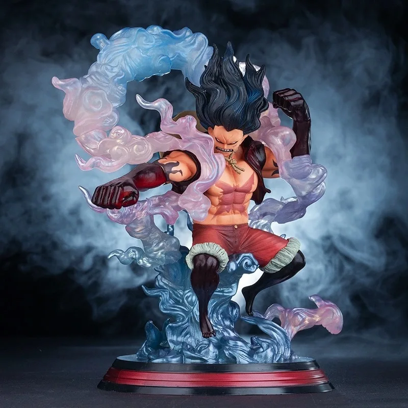 

One Piece Anime Action Figure Monkey D Luffy The Snake Man Snakeman Statue Cake Island Wano Country 27cm PVC Collect Figurine