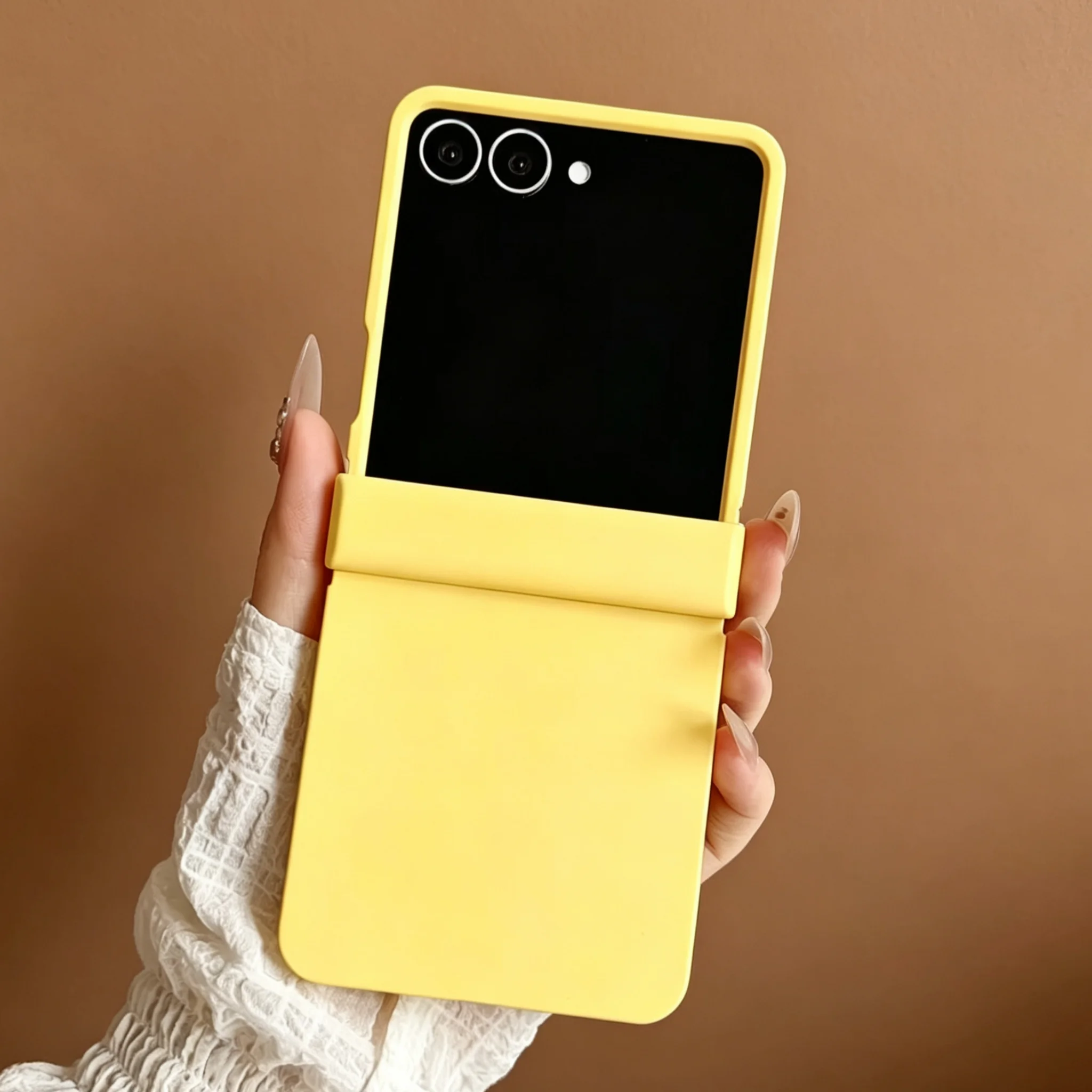 Dopamine Candy Color Fold Phone Case with Hinge Protection Cover
