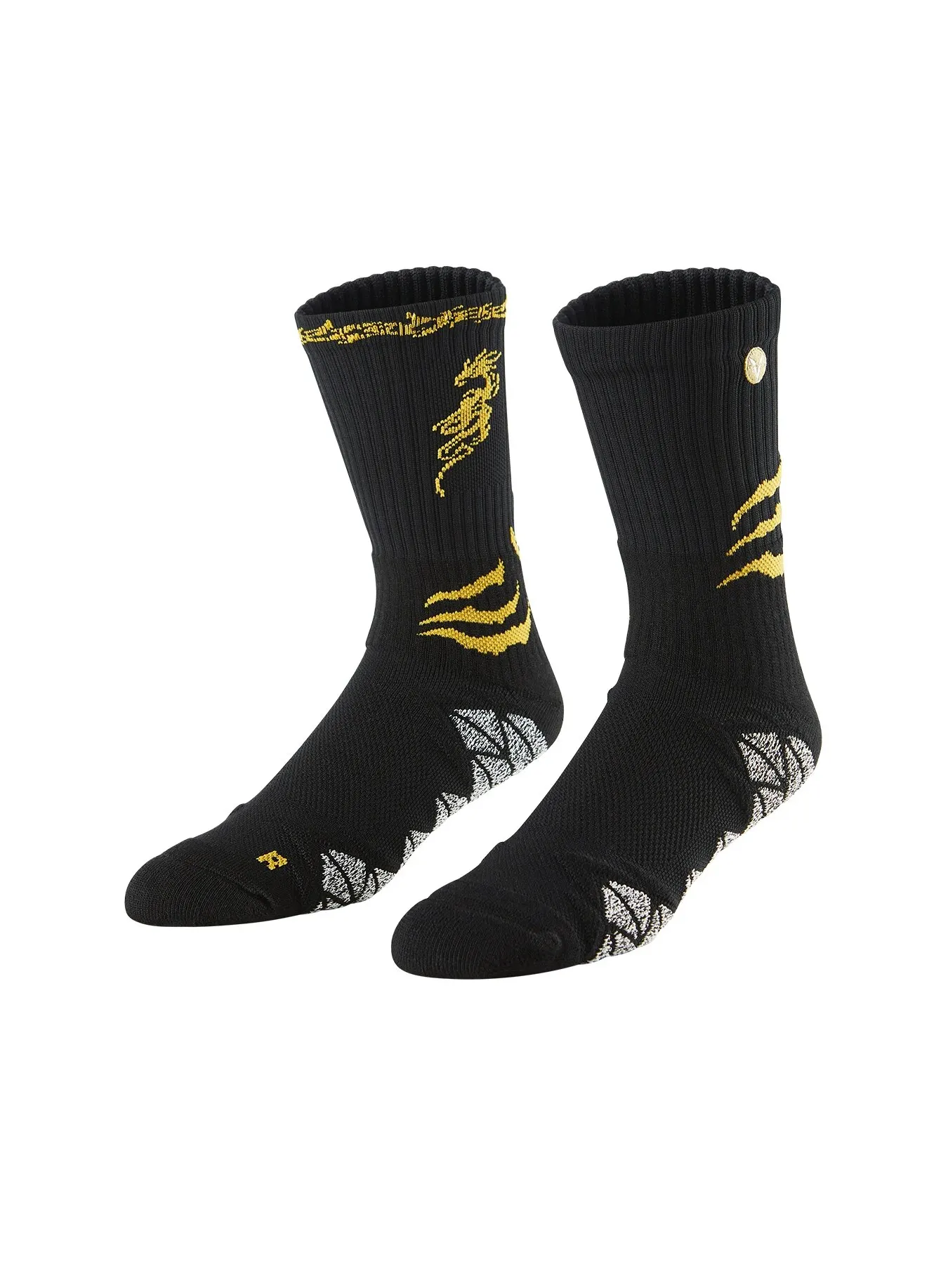 Men's Athletic Cushioned Crew Socks - Close-up