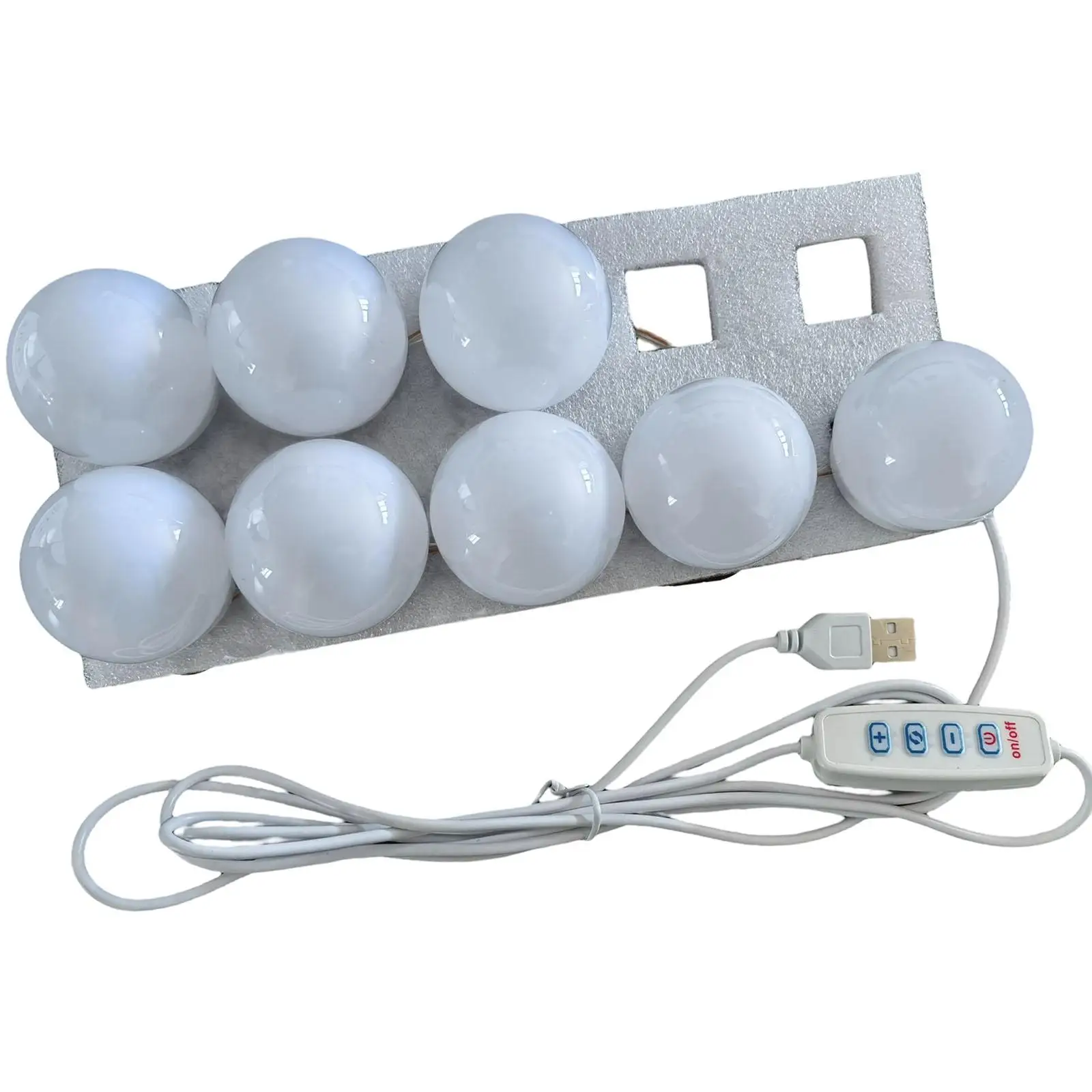 Makeup Light Portable Vanity Mirror Lights with Led Bulbs 3 Color Modes