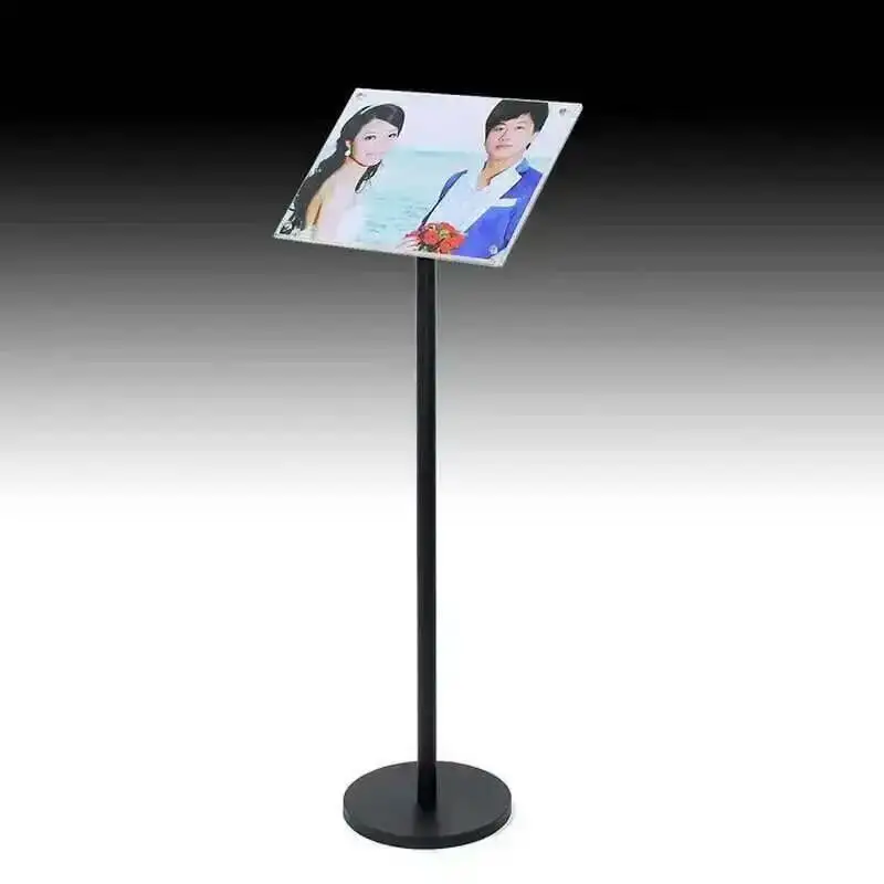 A3 Boden Poster Sockel Schild Display Halter Boden Ständer mit klaren Acryl Poster Rahmen Boden Beschilderung Display Rack Schild Ständer – Detail 1