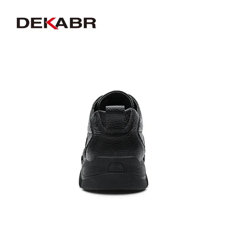 DEKABR Genuine Leather Men Shoes Casual Autumn Summer Fashion Shoes For Men Designer Classical Working Comfort Men Oxfords 3
