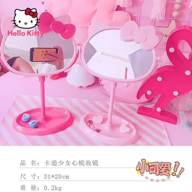 

Hello Kitty Mirror Makeup Mirror Princess Mirror Cute Desktop Countertop Mirror