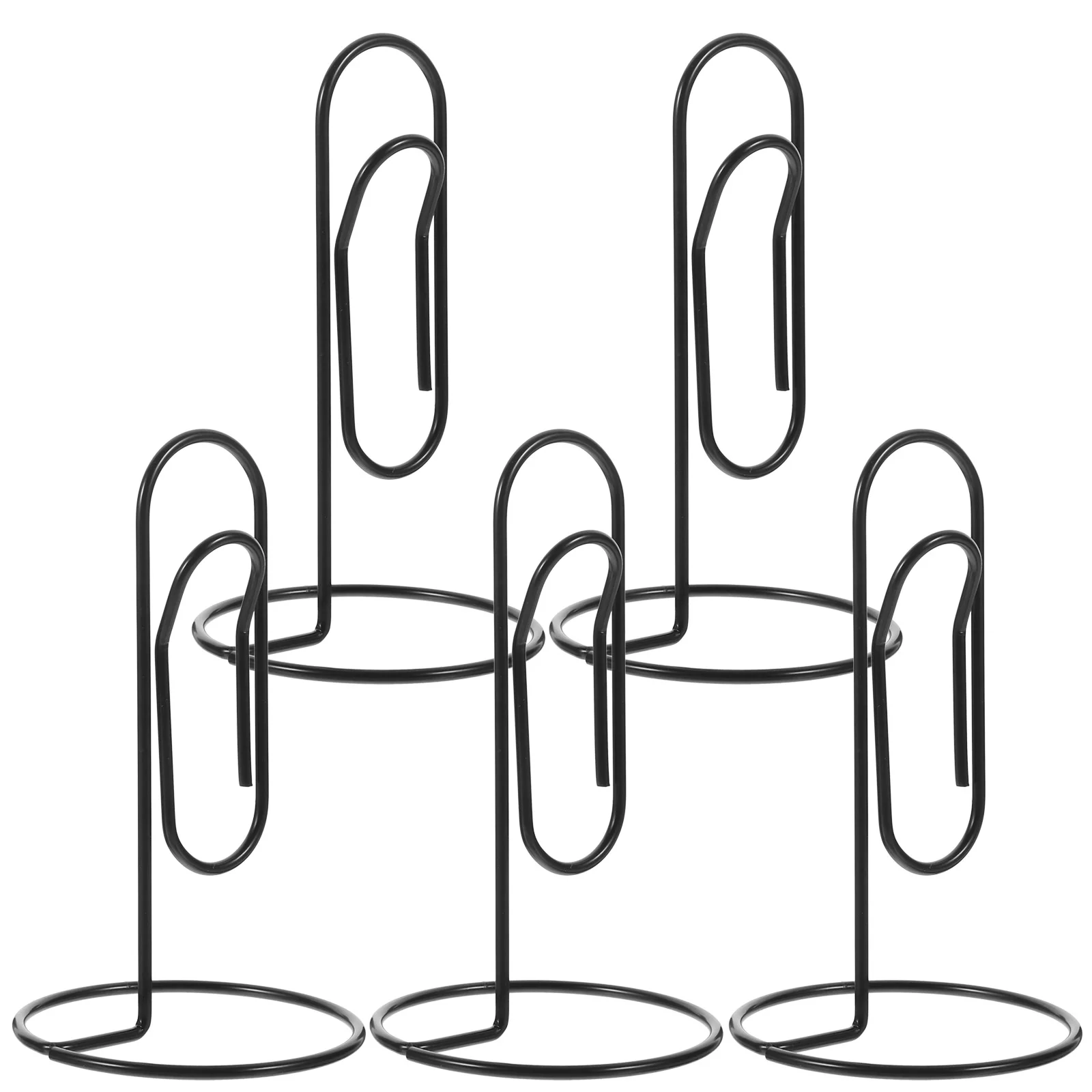 

5 шт. креативный большой Настольный держатель для заметок «сделай сам» Многофункциональный ручной зажим для ежедневного использования зажим для бумаги черный