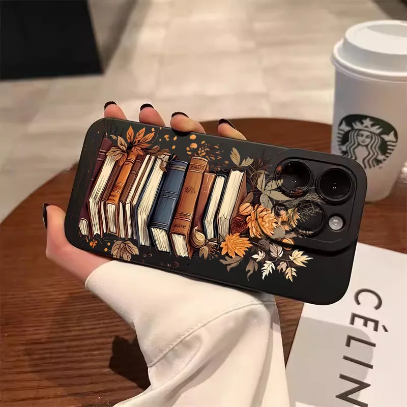 Elegant Book Pattern Phone Case - Creative and Beautiful Design Cover