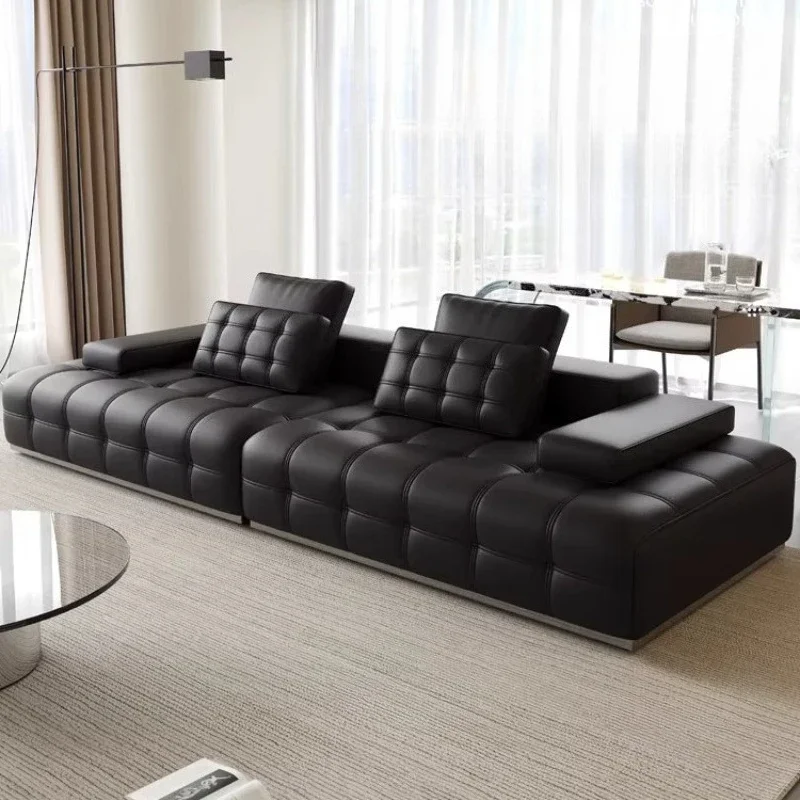 Home Furniture Luxury Modern Sofa I-shaped Sofas Luxury Leather Lawrence Comfortable Sofa Living Room Sofas And Seating Couch
