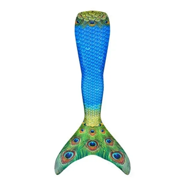 thumbnail image 1 of Traje de baño de fantasía con cola de sirena para niñas, regalo de Navidad, se puede agregar aleta monoaleta, 1 of 5