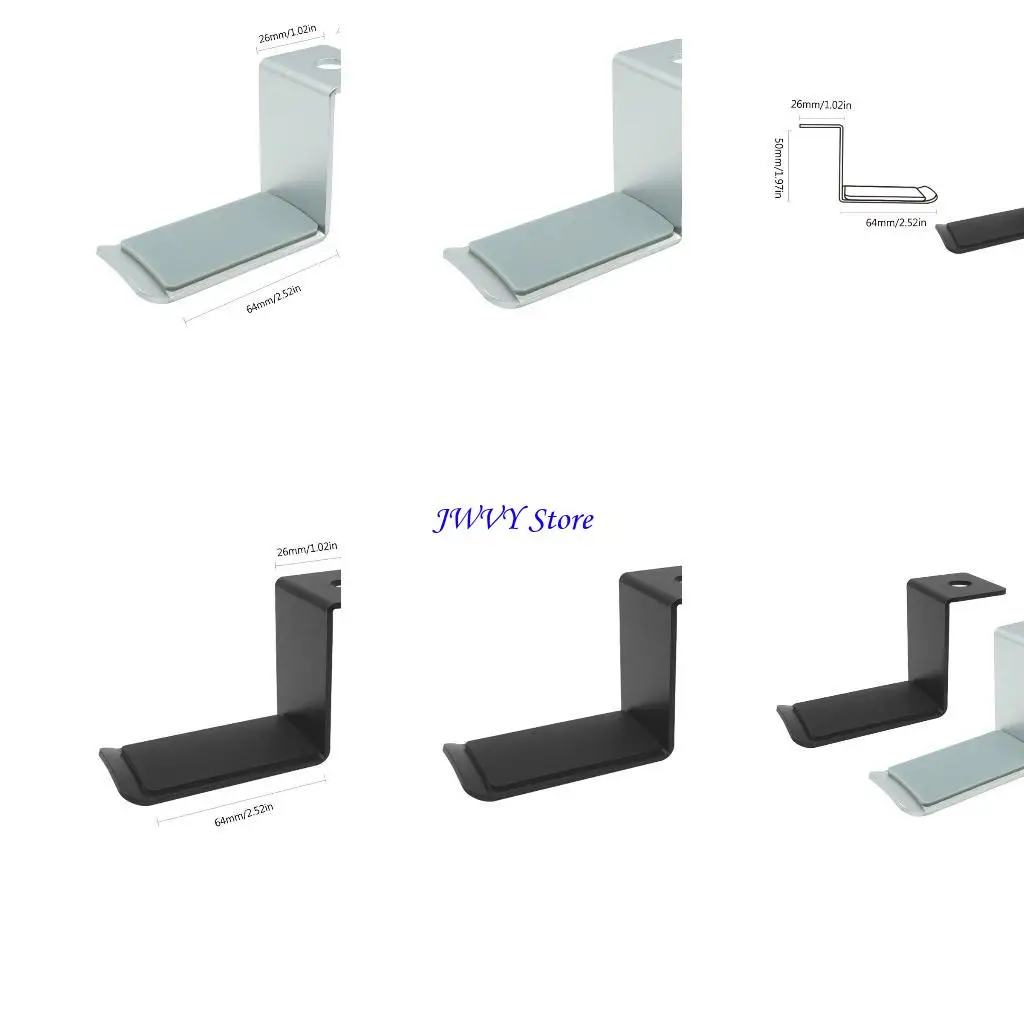 573a tragbarer Aluminiumlegierung Kopfhörerhalter Rotary Hanging Hook Metall Headset Hanger Bracket Display Accessoires