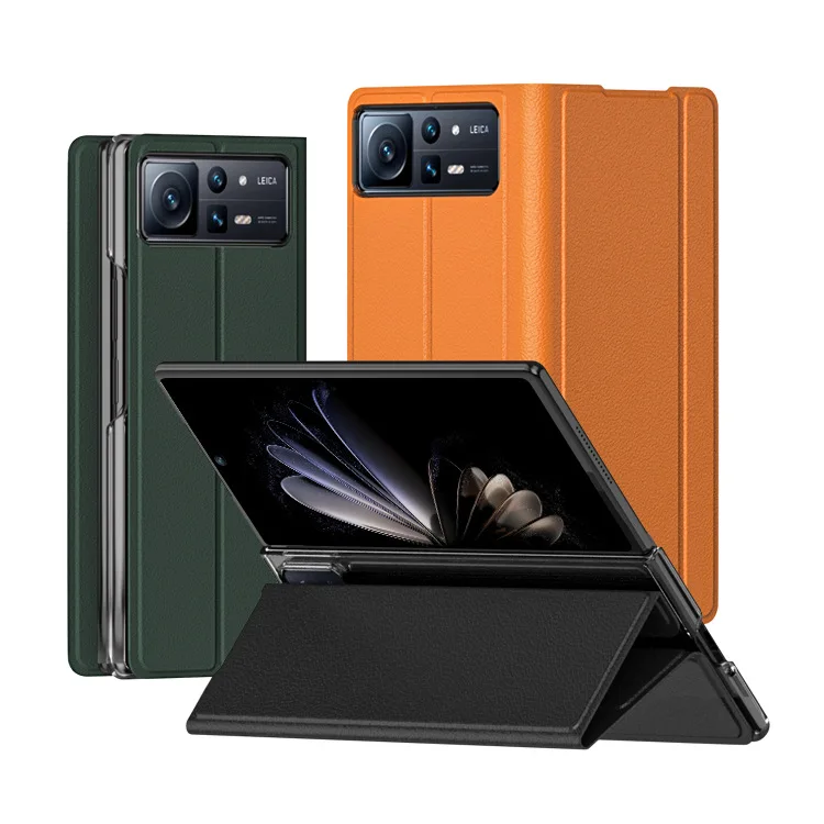 Ultra-Thin Sleep Mode Leather Case - Fashionable Anti-Knock Stand Cover