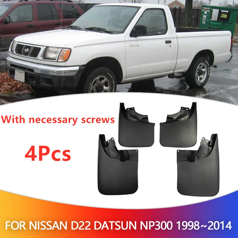 4 Pz Paraspruzzi Paraspruzzi Parafango Parafango Razzi Accessori Per Nissan Navara D22 Datsun Frontier Np300 1998 ~ 2014