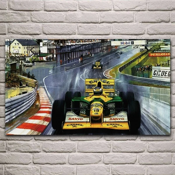 F1 Racing Car Super Vehicle Fantasy Artwork Living Room Decoration Home Wall Art Decor Metal Sign Posters | Дом и сад