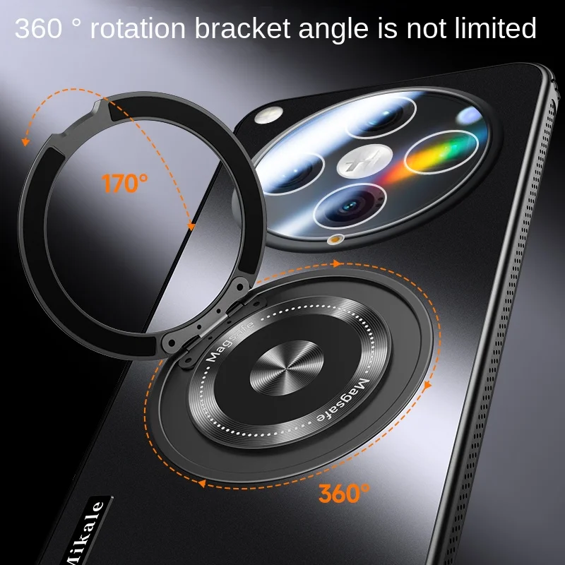 OPPO Find X8 Pro Hard Matte Protective Back Cover with Ring