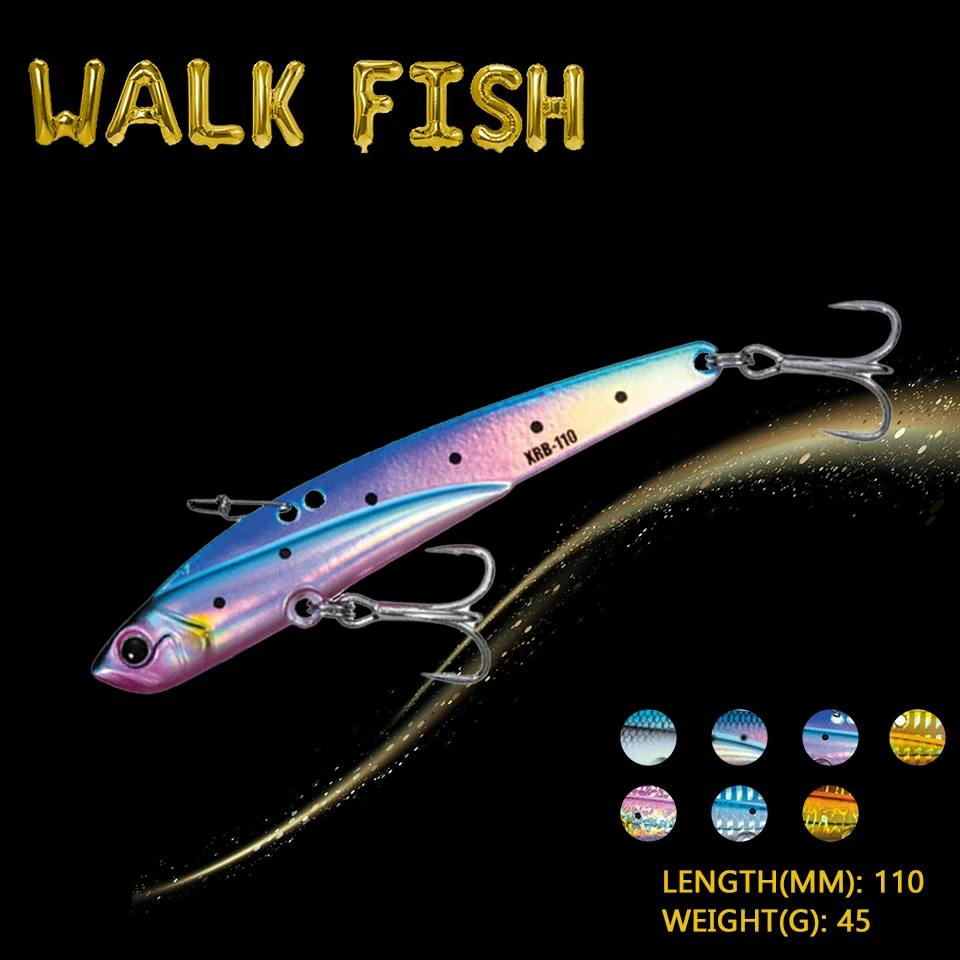 

WALK FISH рыболовная приманка-ВИБ 1 шт., 110 мм/45 г, Тонущая металлическая свимбейт, искусственная джиг-приманка, искусственная приманка, приманка для соленой воды, форели, окуня