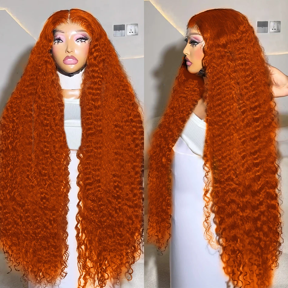 Lace front wigs Human hair wig 250 Density Brazilian Curly 30 40 Inch 13x6 Hd Lace Front Wigs Loose Deep Wave Preplucked Lace Frontal for Woman