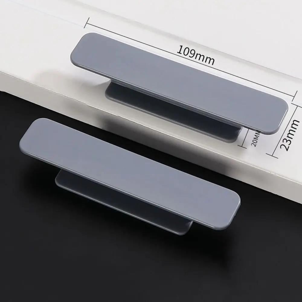Door Handles Self-Adhesive Plastic Knob 109*23mm 2Pcs For Cupboard Wardrobe Drawer Door Window