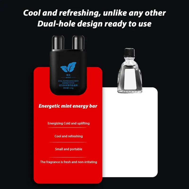 Nose Inhaler Stick 2/pcs 1ml Nasal Inhaler Tubes Dual-Holes For Sinus Relief Portable Nasal Tubes With Cooling Oils nasal stick