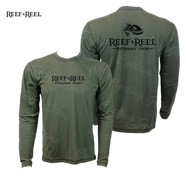 REEF & REEL Summer Fishing Shirts Long Sleeve Fishing Clothing Man Outdoor  UPF 50 Moisture Wicking