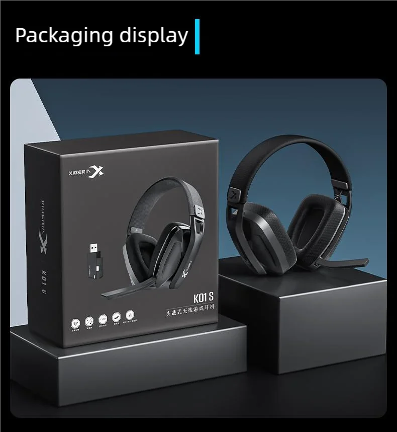 XIBERIA K01S Wireless Gaming Headset with Mic for PS5 PS4