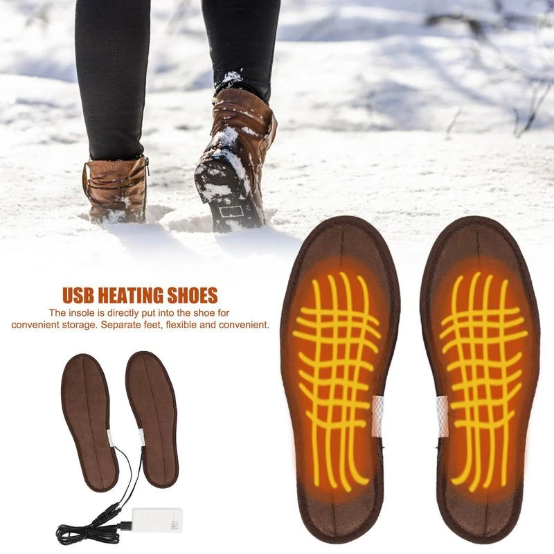 Semelle chauffante électrique avec 3 Inserts de chaussures à température  réglable, chauffe pieds pour l'hiver, Sports d'extérieur, Camping,  randonnée | AliExpress