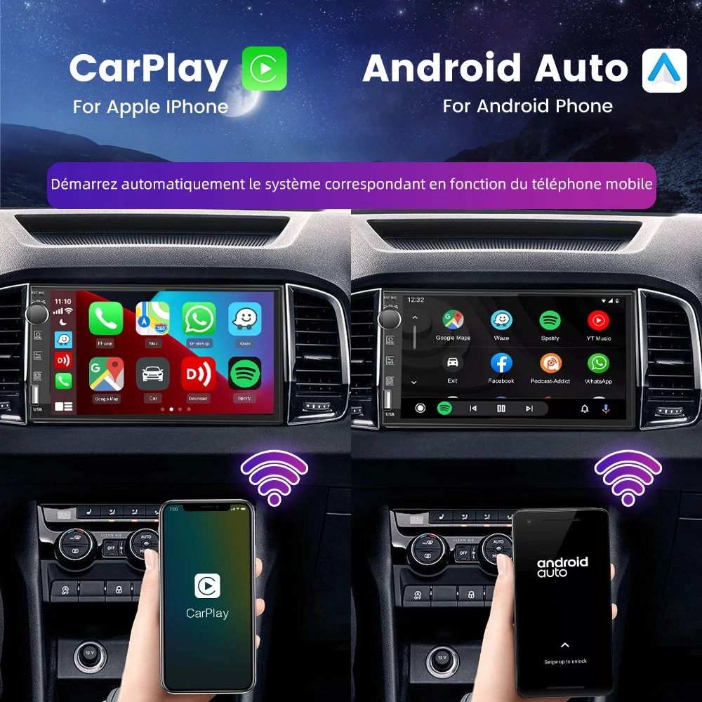 Carlinkit-Wireless CarPlay Wireless Carlinkit, Android Auto Dongle, Mirror, Modify Screen, Car Airplay Smart Link, IOS 14, 15