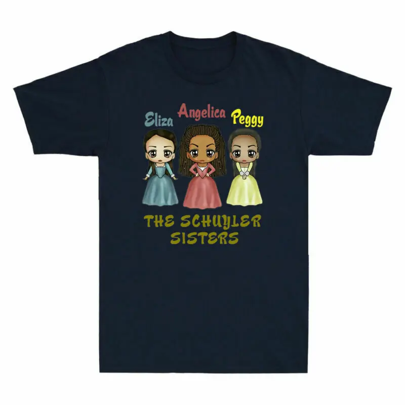 Eliza Angelica Peggy The Schuyler Sisters Hamilton Kawaii Art T