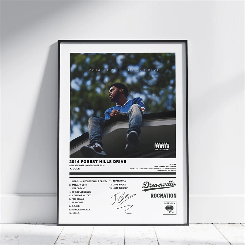 thumbnail image 1 of Póster de portada de álbum de música de rapero de 2023, Doja Cat, Juice WRLD, Lil Skies, Dave & Central Cee Gunna, impresión en lienzo, arte de pared, decoración de habitación, 1 of 5