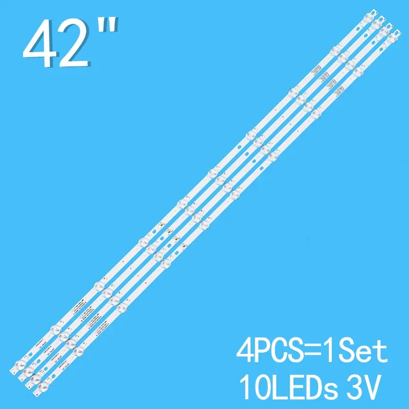 3V 4pcs 770mm TV Backlight Led Strip For SUNNY 42inch JL.D420A1235-081BS-M SD43-DNJF-IK41 0A SN042DLD12AT050 KS-1243 PA430BDJ-DN 3v 4pcs 770mm tv backlight led strip for sunny 42inch jl d420a1235 081bs m sd43 dnjf ik41 0a sn042dld12at050 ks 1243 pa430bdj dn