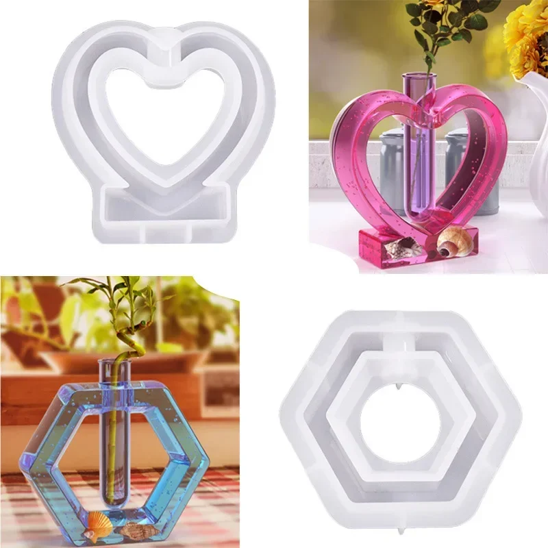 3/5/8/10Pcs Acrylic Test Tubes Plant Incubator Flower Concrete Cement Pot Test Tubes flowers test tube vase