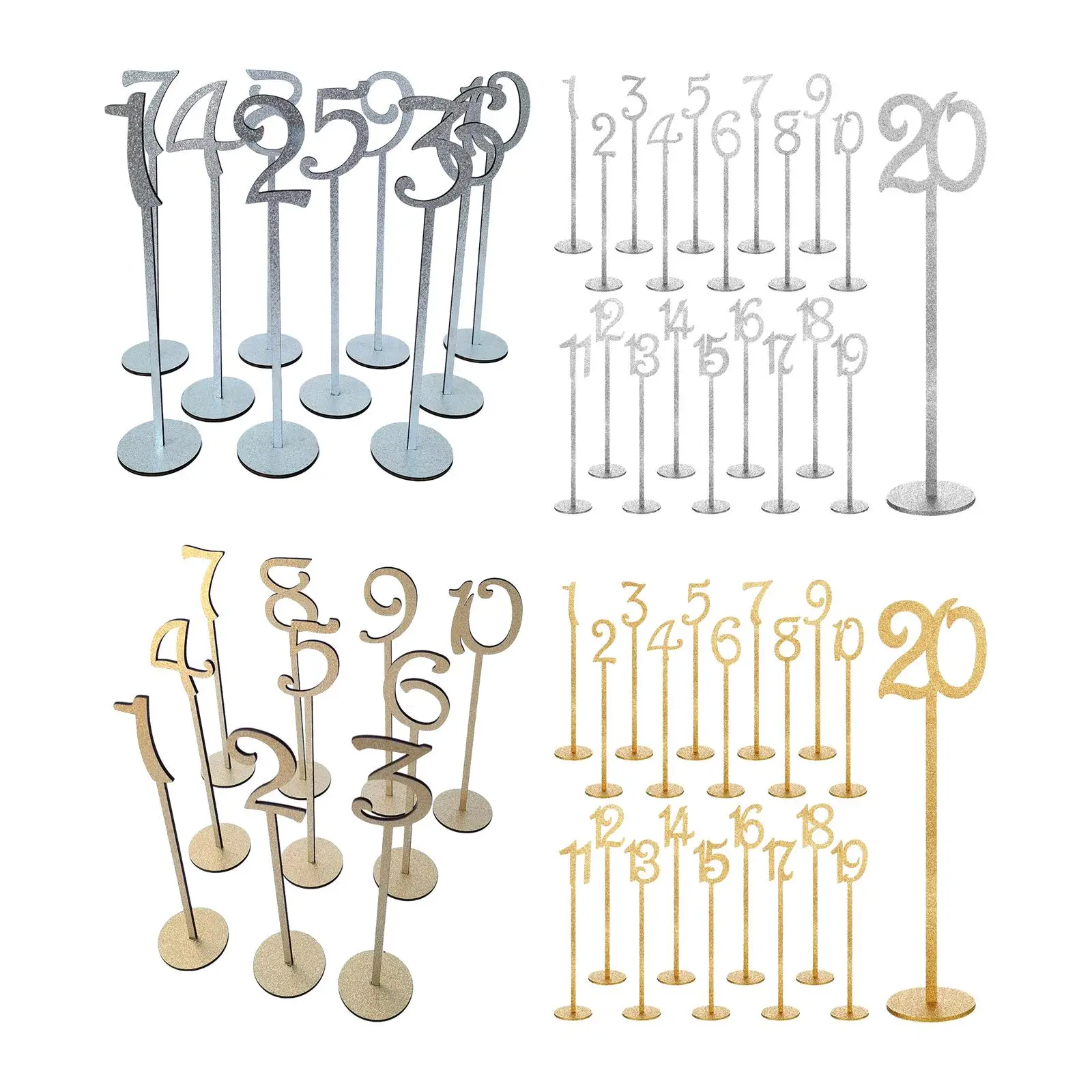 Table Numbers Table Number Holders Place Card Holders Number Cards for Wedding