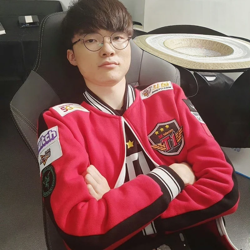 Game LOL World Champion S7 Team SKT T1 Players Uniform Baseball