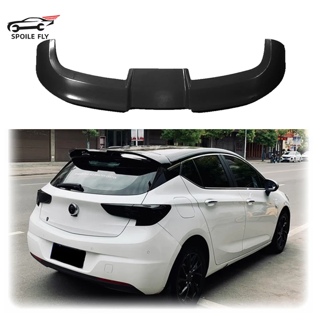 For Opel Astra K 2015 - 2021 Hgh Quality Carbon Fiber Look Abs Spoiler  Glossy Black Or White Rear Roof Wing Body Kit - Spoilers & Wings -  AliExpress
