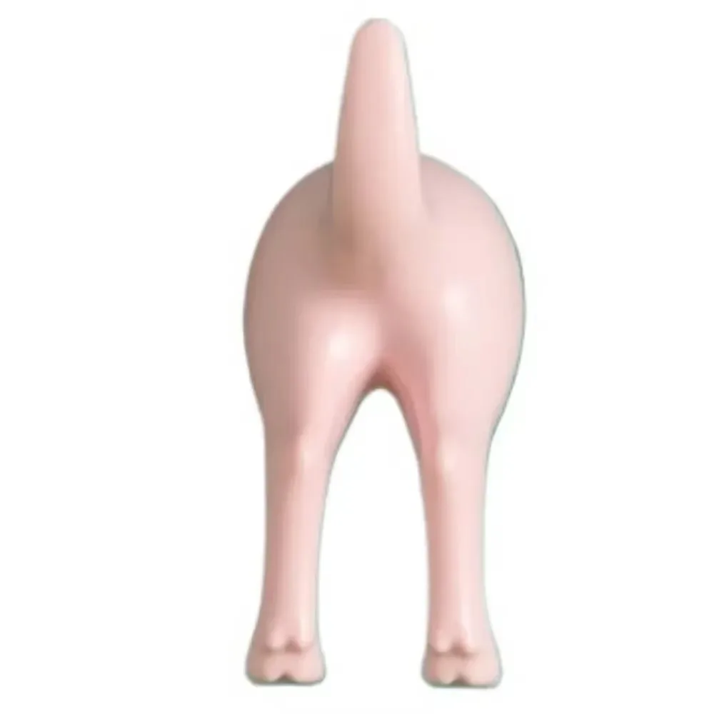 Dog Tail Hooks Hat Coat Key Wall Mounted Hanger Sticker Decoration Creative Tail Kitchen Small Hook Wall Hanging Hole Punching 6