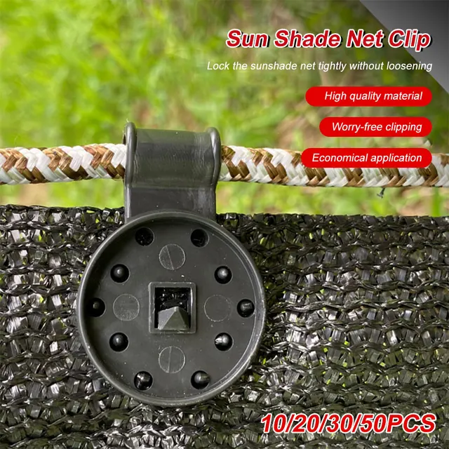 Kerek Napsütéses Nettó Klip Műanyag Rögzített Csat Elleni Madárháló Leválasztható Nem Csúszás Felszerelés Kertészeti Kiegészítők - Image 4