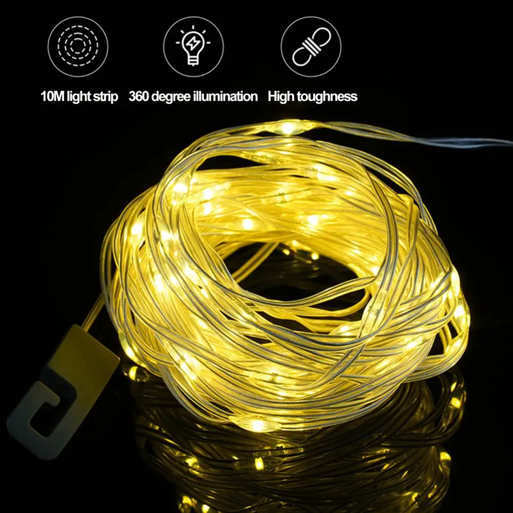 

Яркая портативная перезаряжаемая сказочная лампа для кемпинга, Водонепроницаемая яркая декоративная лампа «сделай сам»