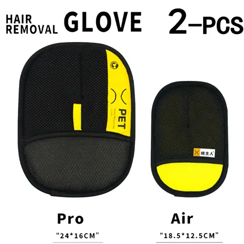 Pet Hair Remover Gloves Electrostatic for Cats Dogs, Reusable Washable Grooming Glove with 2-in-1 Lint Roller Brush - Safe Non-T - Image 9