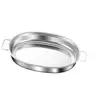Multipurpose Stainless Steel Oval Grilled Fish Pan Deepened Rust-proof Fish Steamer with Lid with Handle Hot Pot Commercial 5