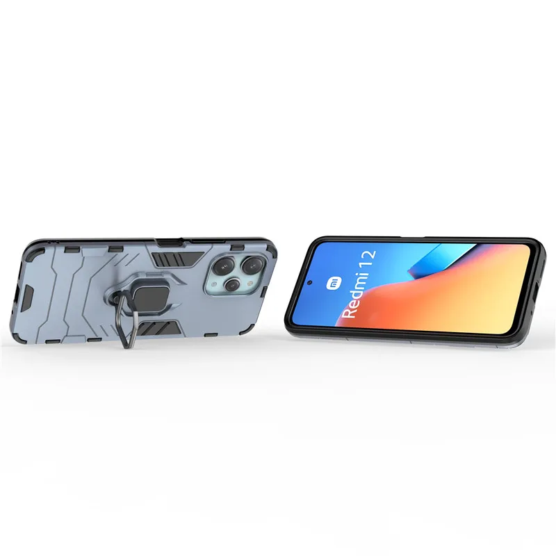Suitable for Xiaomi Poco M6 Pro phone case Poco M6 Pro 5G cover ring bracket bumper protection phone case Poco M6 Pro X5 M5S X4 F4 GT Fund_voghion.com