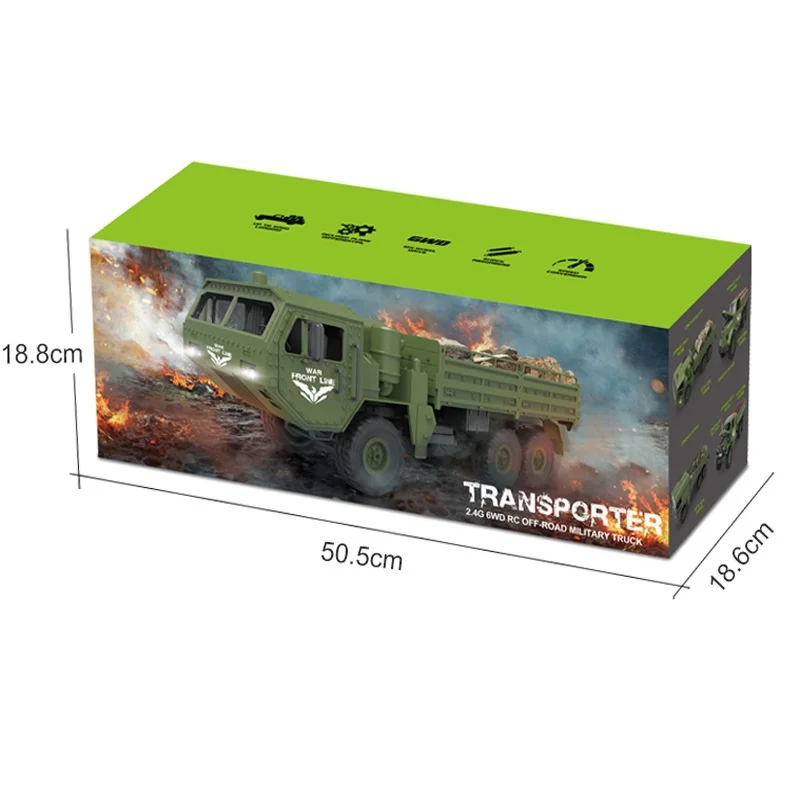 JJRC Full Scale RC Cars Simulation Military Card Model Q60 6WD Off road Climbing Children Remote Control Car Toy Christmas Gift 4