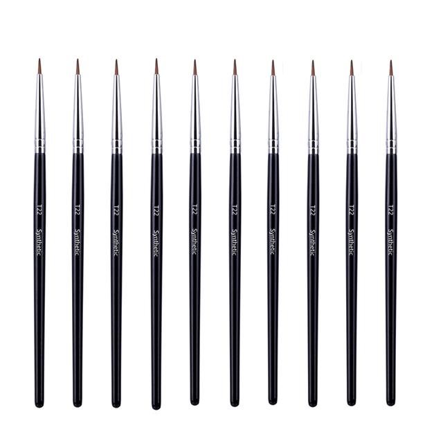 Pcs Brow Contour Makeup Brushes Eyebrow Eyeliner Brush Professional Super Thin Angled Liner Eye Brush Make Up Tools