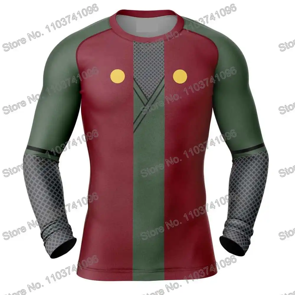 8th Gate Diving T-Shirt Tight Long Sleeve Rash Guard BJJ MMA Swimwear Men Surf Clothing Beach Floatsuit Women GYM Tops Sports