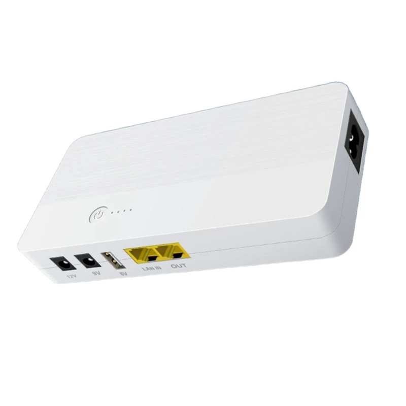 Universal UPS Backup 8000mAh POE 48V 5V 9V 12V 5.5x5.5mm UPS Uninterrupted Power N58E 5