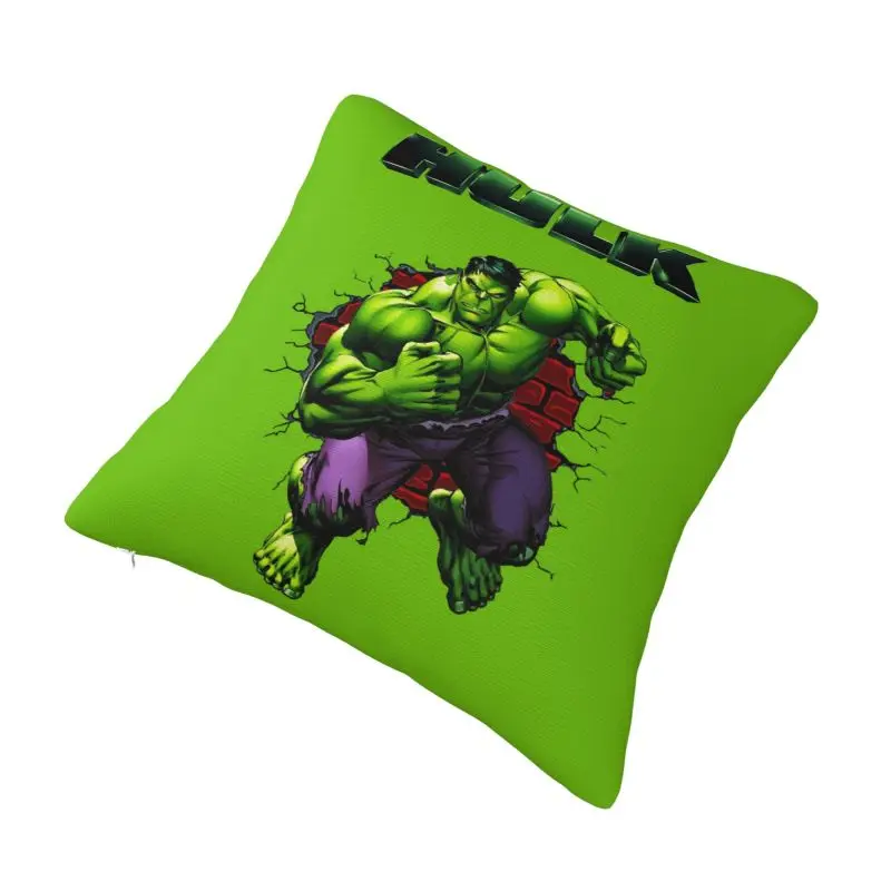 Custom Luxury Hulk Superhero Cushion Covers 45x45cm Soft Throw Pillow for Car Square Pillowcase 2