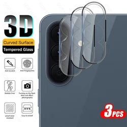 3 - Pack 3D Curved Camera Glass Lens Protectors with 9H Clear Coating - Galaxy A37 5G (Transparent - 3Pieces)