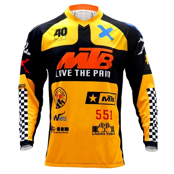 Downhill Jersey Moto Bicycle Polera Mtb Jersey Long Sleeve Cycling