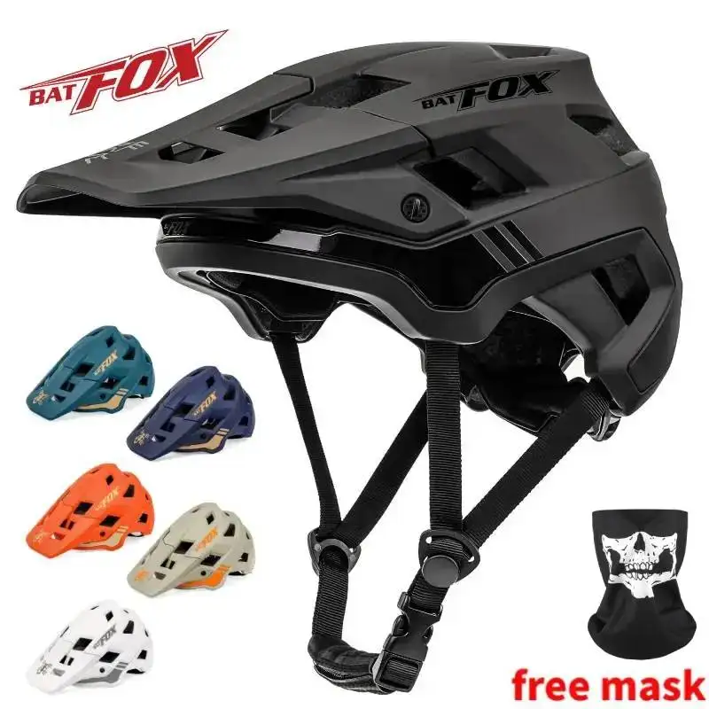 BATFOX-casco de ciclismo para hombre, protector de cabeza para