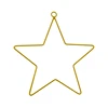 DIY Wrought Iron Metal Stars Ring Stars Wire Wreath Frame Hoop Macrame Rings for Handmade Dream Catcher New Year Drop Shipping 4