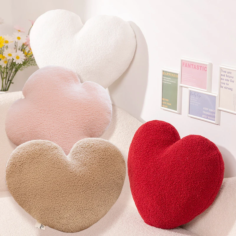 INS Plush Hear Throw Pillow Cute Clover Soft Doll Home Sofa Decoration Pillow Cushion Kids Toys Birthday Gift