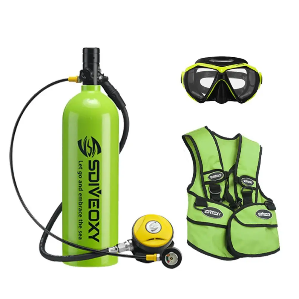 

2L Scuba Diving Tank Equipment Submersible Breathing Apparatus Aviation Aluminum Oxygen Bottle Submersible Equipment for Diving