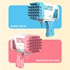 Rocket Boom Bubble Gun Toy Electric Bubble Maker w/ 32 Hole Blower Rich Bubble Portable Fan Children Outdoor Summer Gift 3