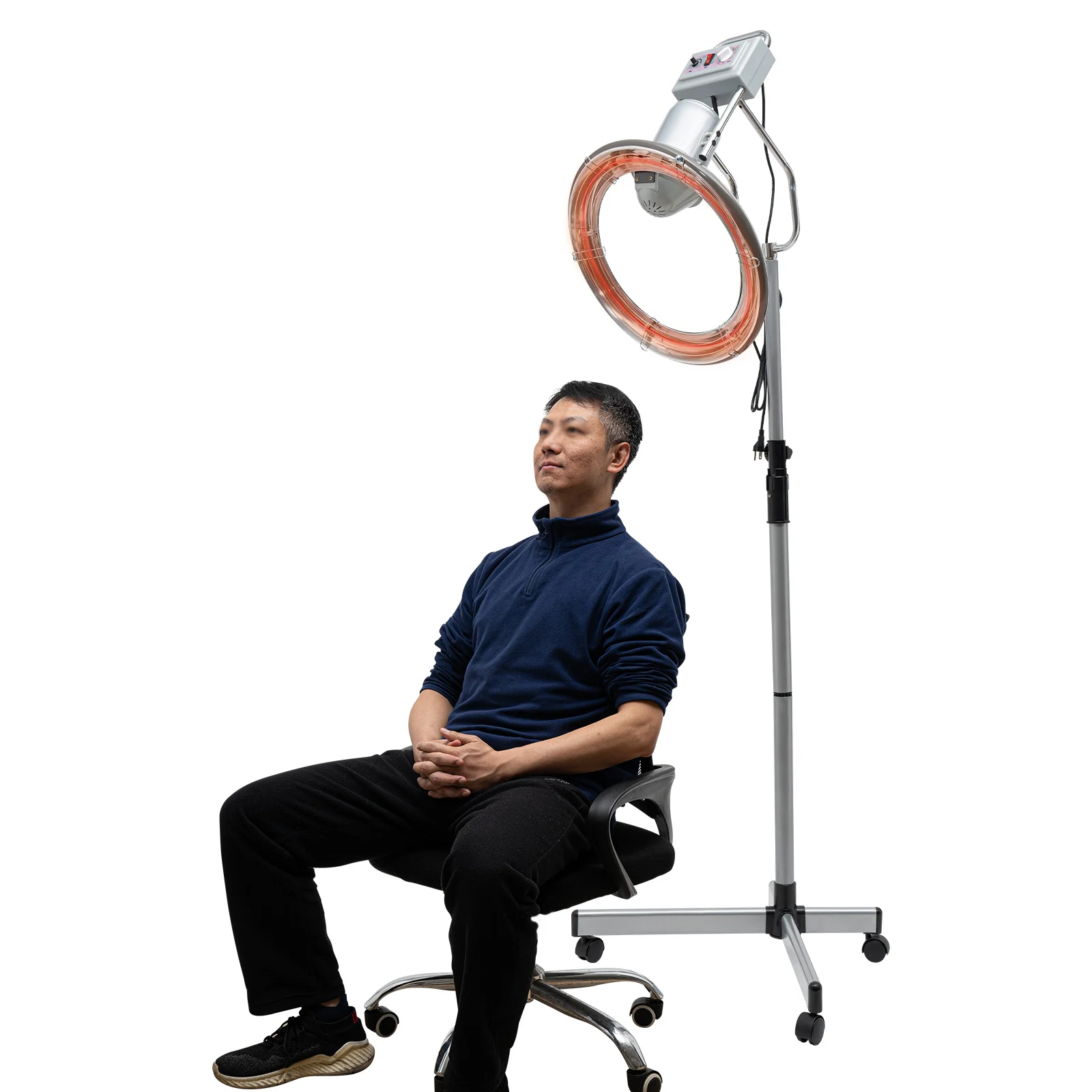 950W-Salon-Pro-Rotating-Hair-Dryer-with-Swivel-Caster-Rolling-Stand-and ...